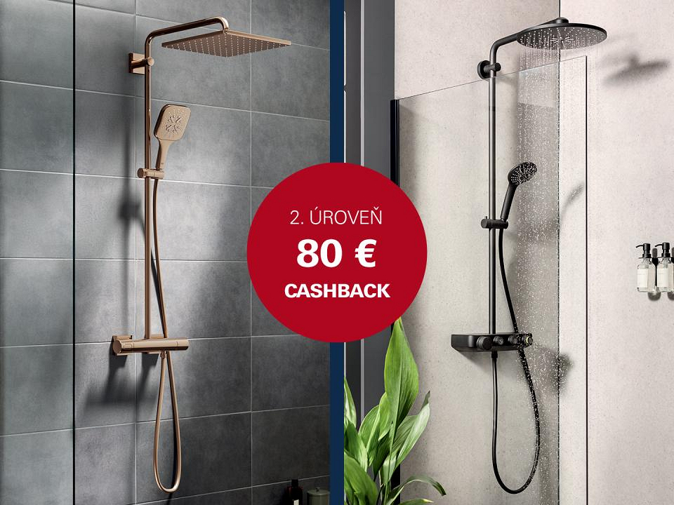 Sprchové systémy GROHE Rainshower SmartActive 310 a GROHE Euphoria SmartControl