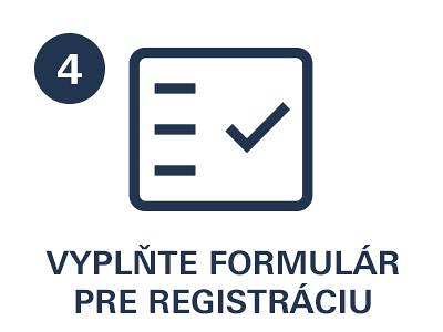 Vyplňte formulár pre registráciu