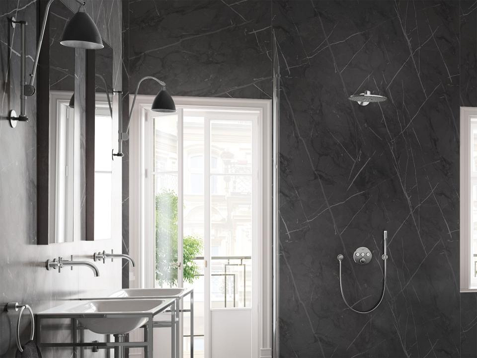 Set doccia in finitura cromata con doccino Rainshower Aqua Stick GROHE