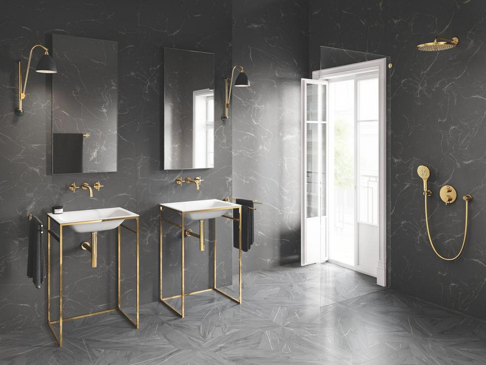 Set doccia con soffione, doccino e miscelatore doccia GROHE