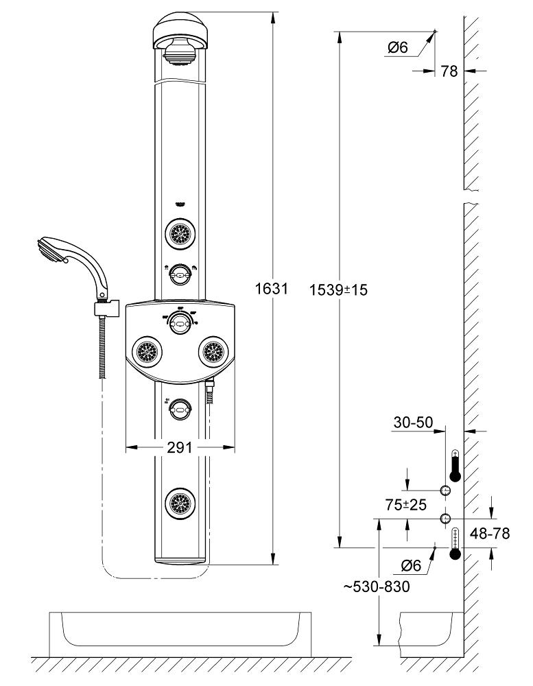Aquatower 3000 Shower System GROHE
