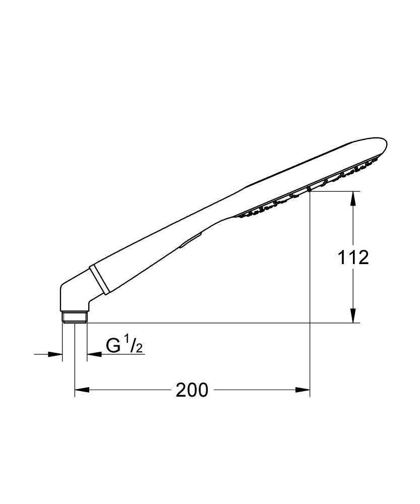 ЧертежGrohe Rainshower Icon (27444000)