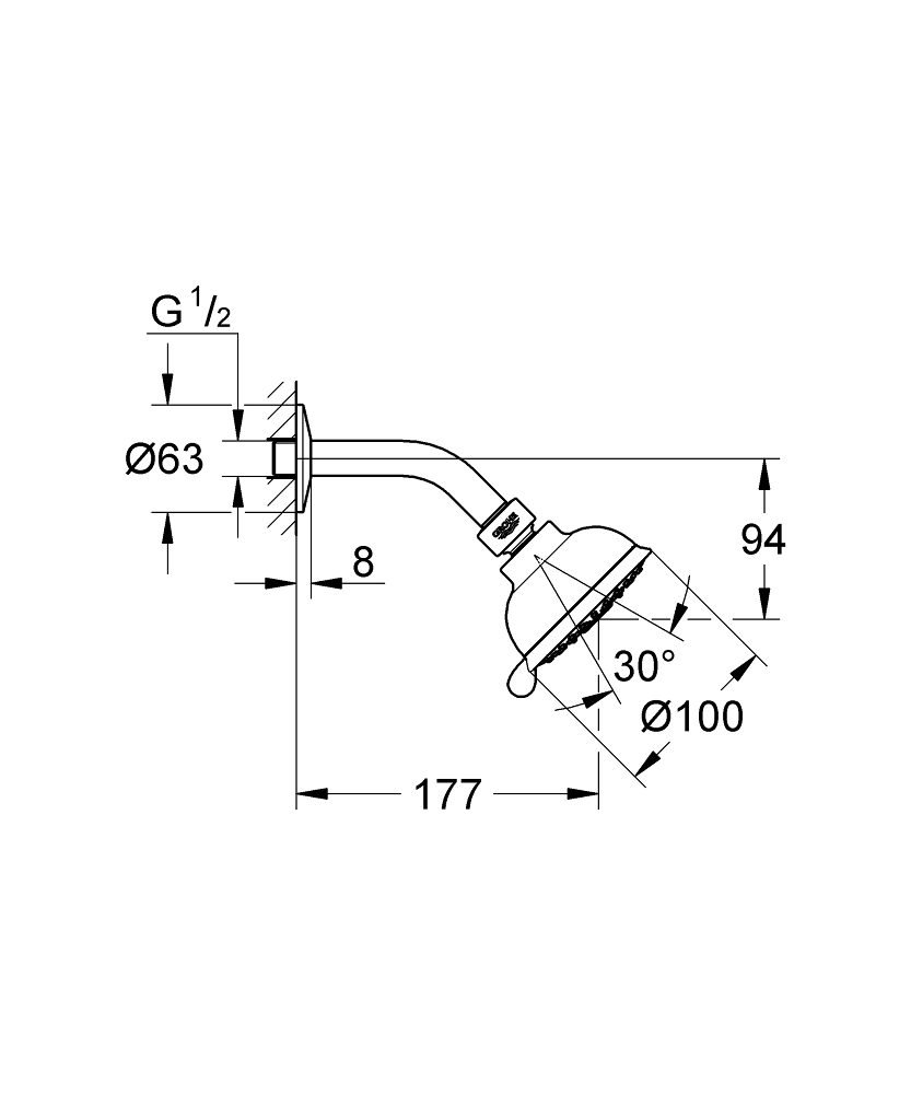 ЧертежGrohe Relexa (28964001)