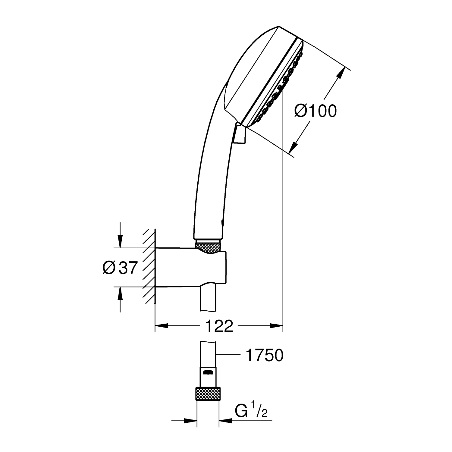 Vitalio Comfort 100 Wall holder set 3 sprays 2