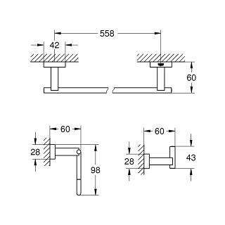 Essentials Cube Accessoire Set 3-in-1