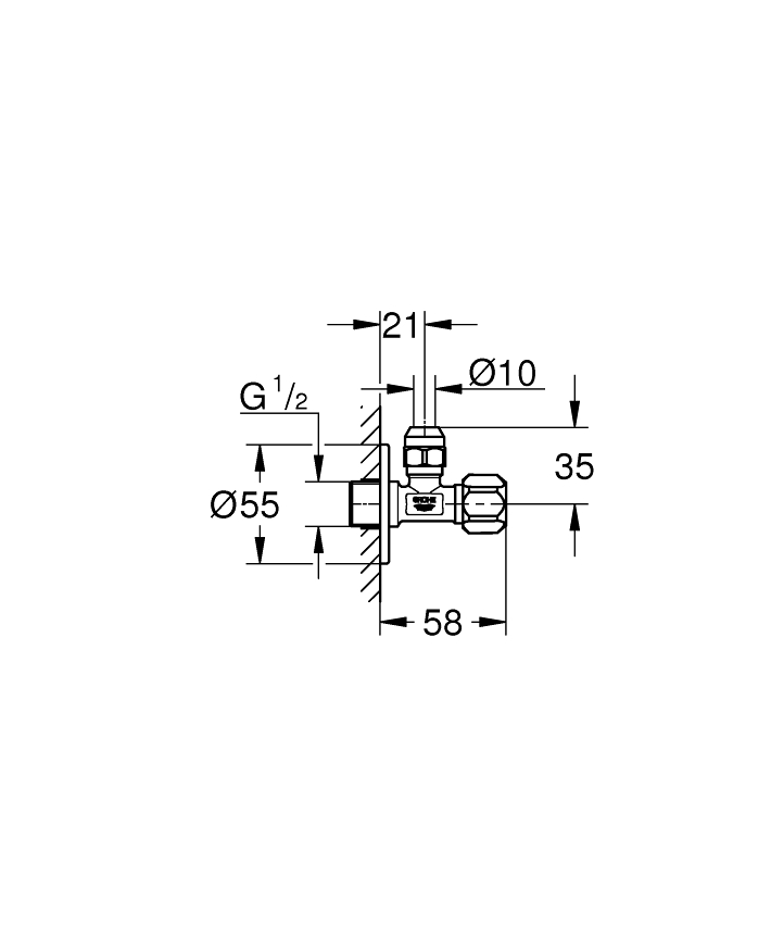 Angle Valves Eckventil, 1/2