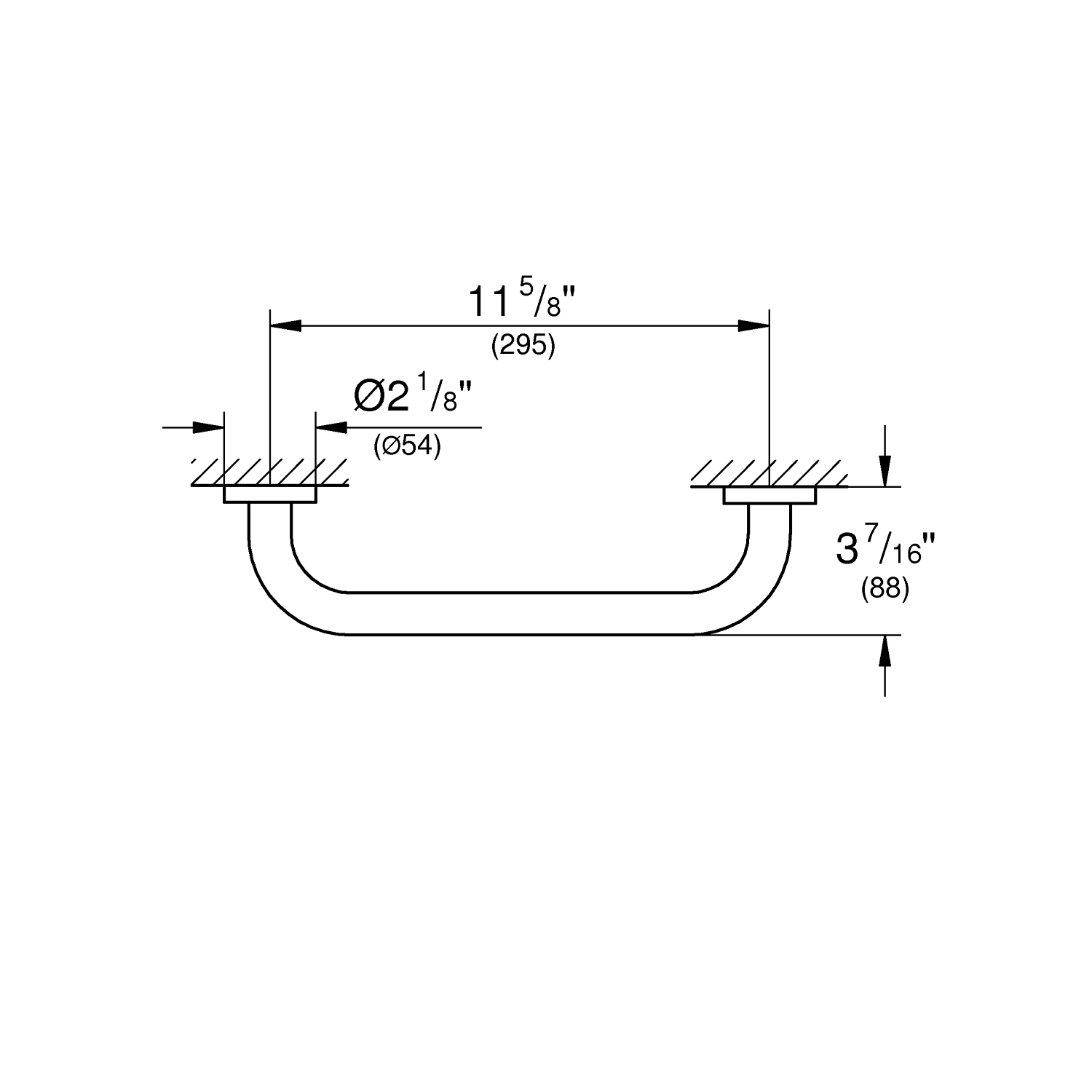 Start - Grip Bar 295mm - Supersteel 2