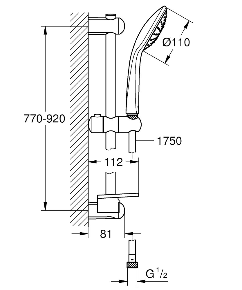 ЧертежGrohe Euphoria (27227001)