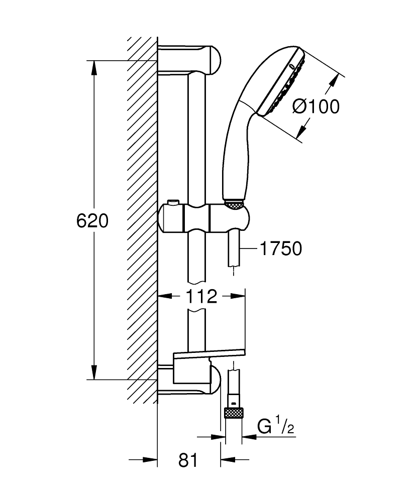 ЧертежGrohe Relexa (28964001)