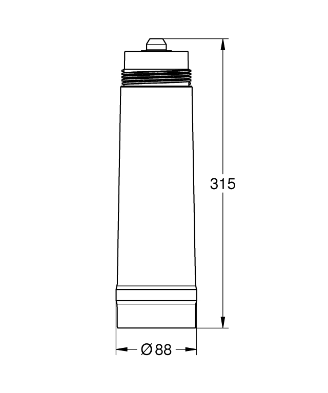 GROHE Blue Austauschfilter M-Size, Kapazität min. 1500 Liter
