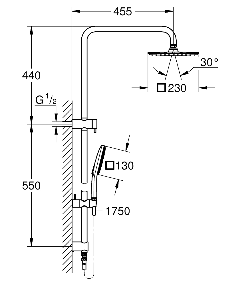 Retrofit System 230 Shower System GROHE