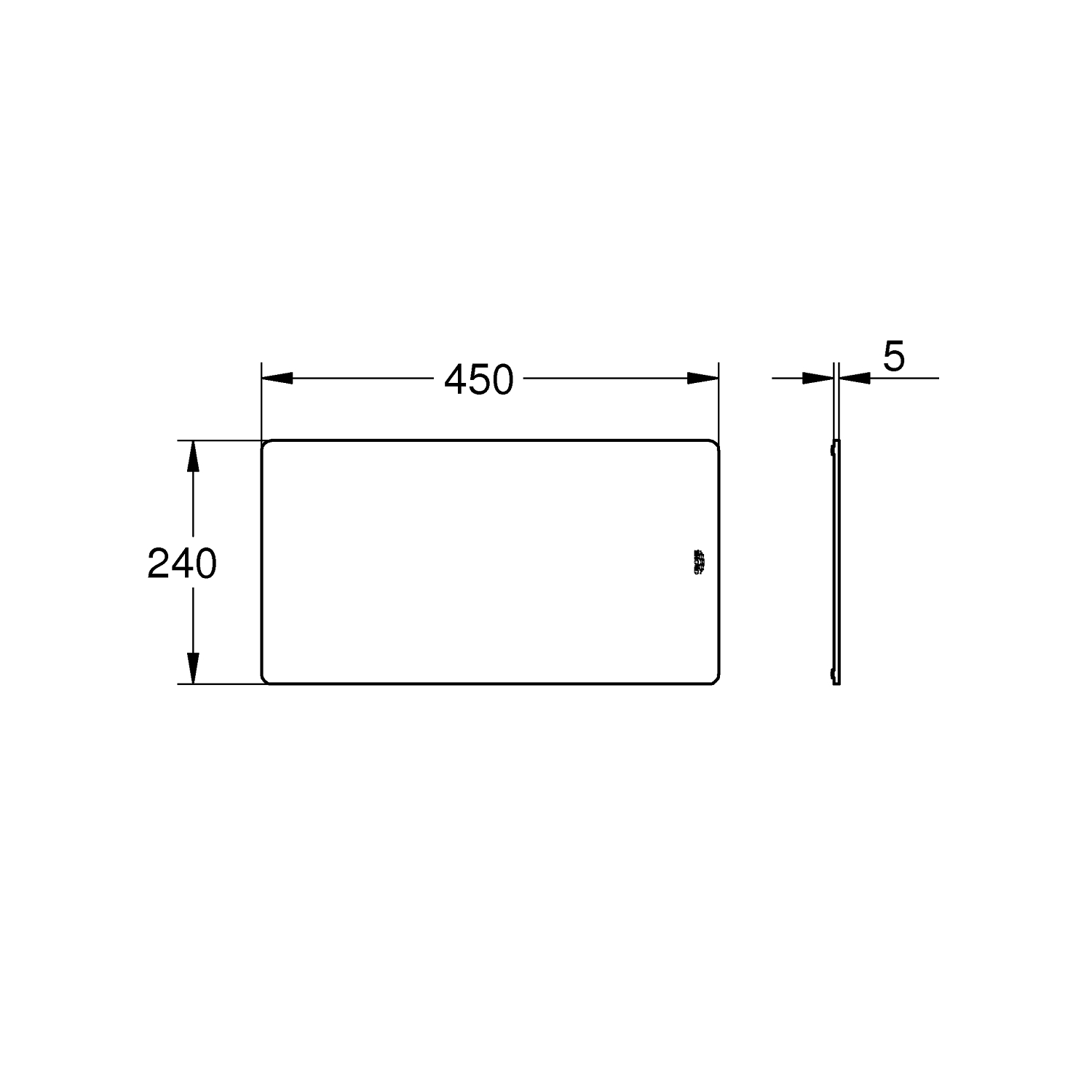 Snijplank L-size 450 3