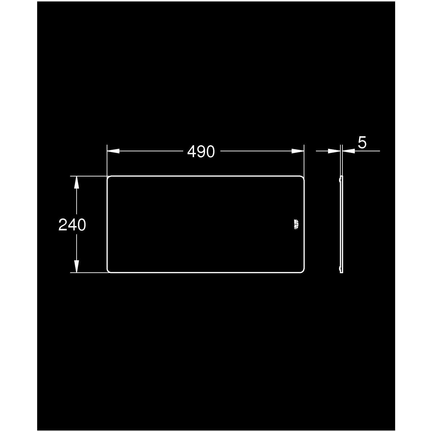 Tagliere in vetro Taglia L 3