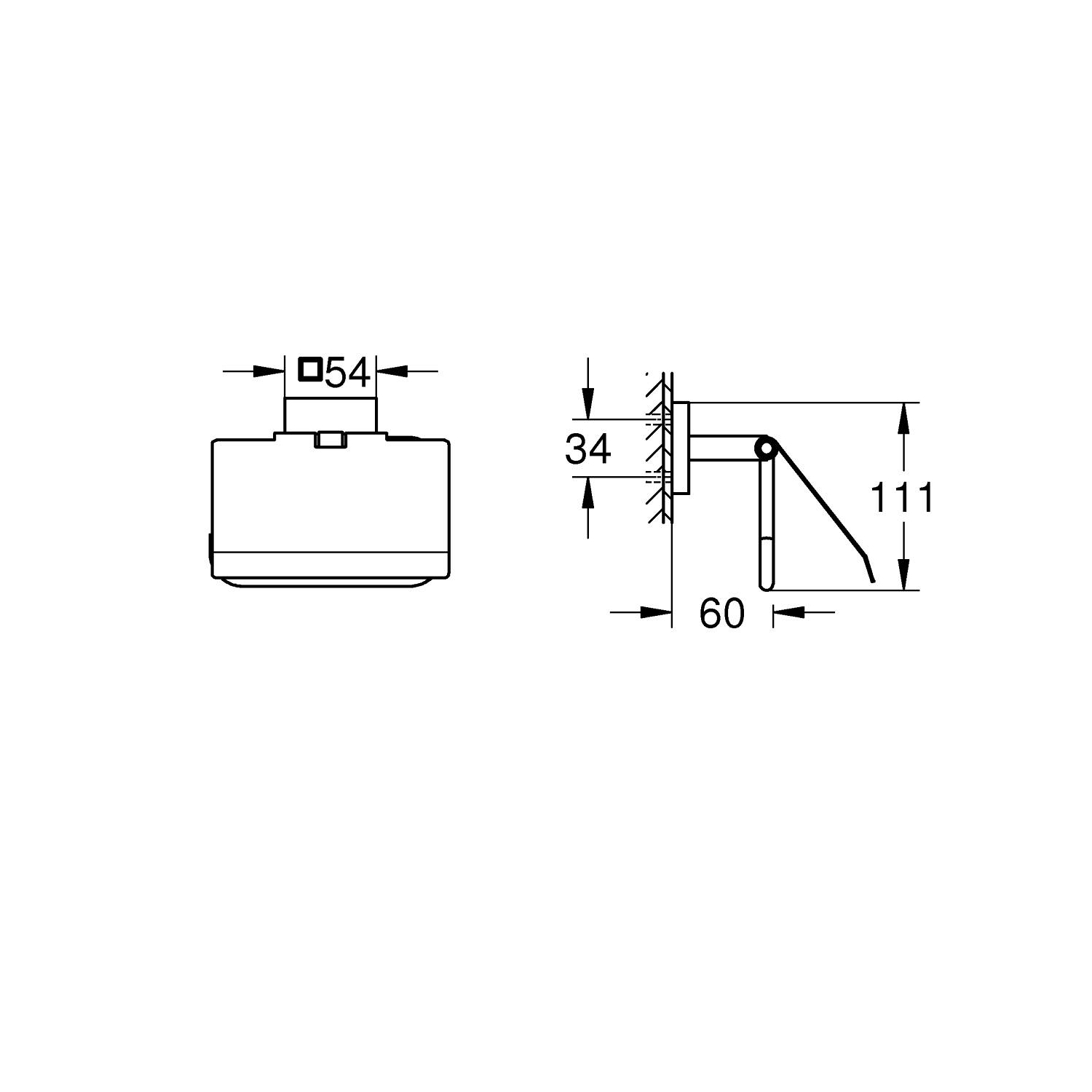 Start Cube - Toilet Paper Holder with Cover - Supersteel 3