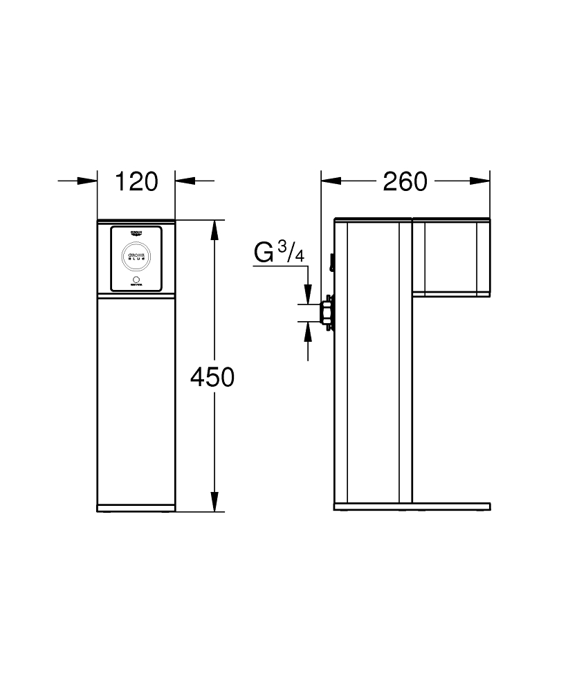 GROHE Blue Reverse osmosis unit | GROHE
