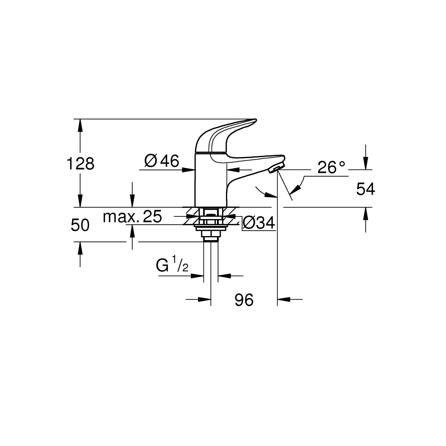 Swift Pillar tap 1/2" XS-Size 4