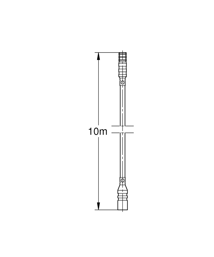 No Collection - GROHE Güç kaynağı için uzatma kablosu ölçü ve teknik çizim