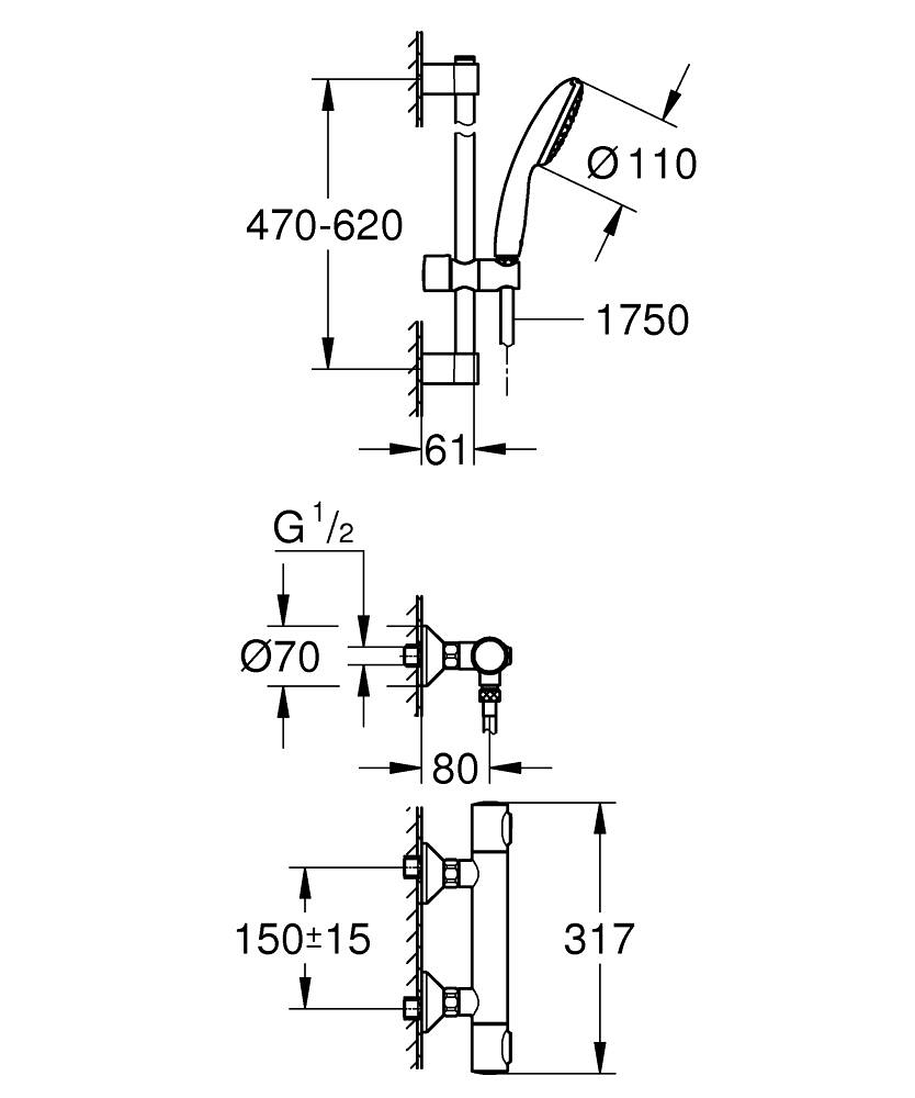 Bimstore grohe thermostat 34808001 