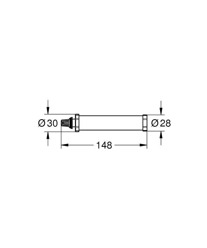 Rainshower Aqua Pure Unit for Rainshower Aqua Pure shower systems ölçü ve teknik çizim