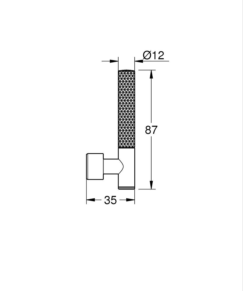Knurled sticks ölçü çizimi
