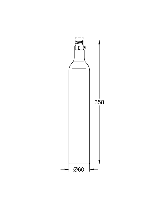 Miniature 5: GROHE Blue Startsæt 425 g CO<sub>2</sub> Flasker (4 Stk)