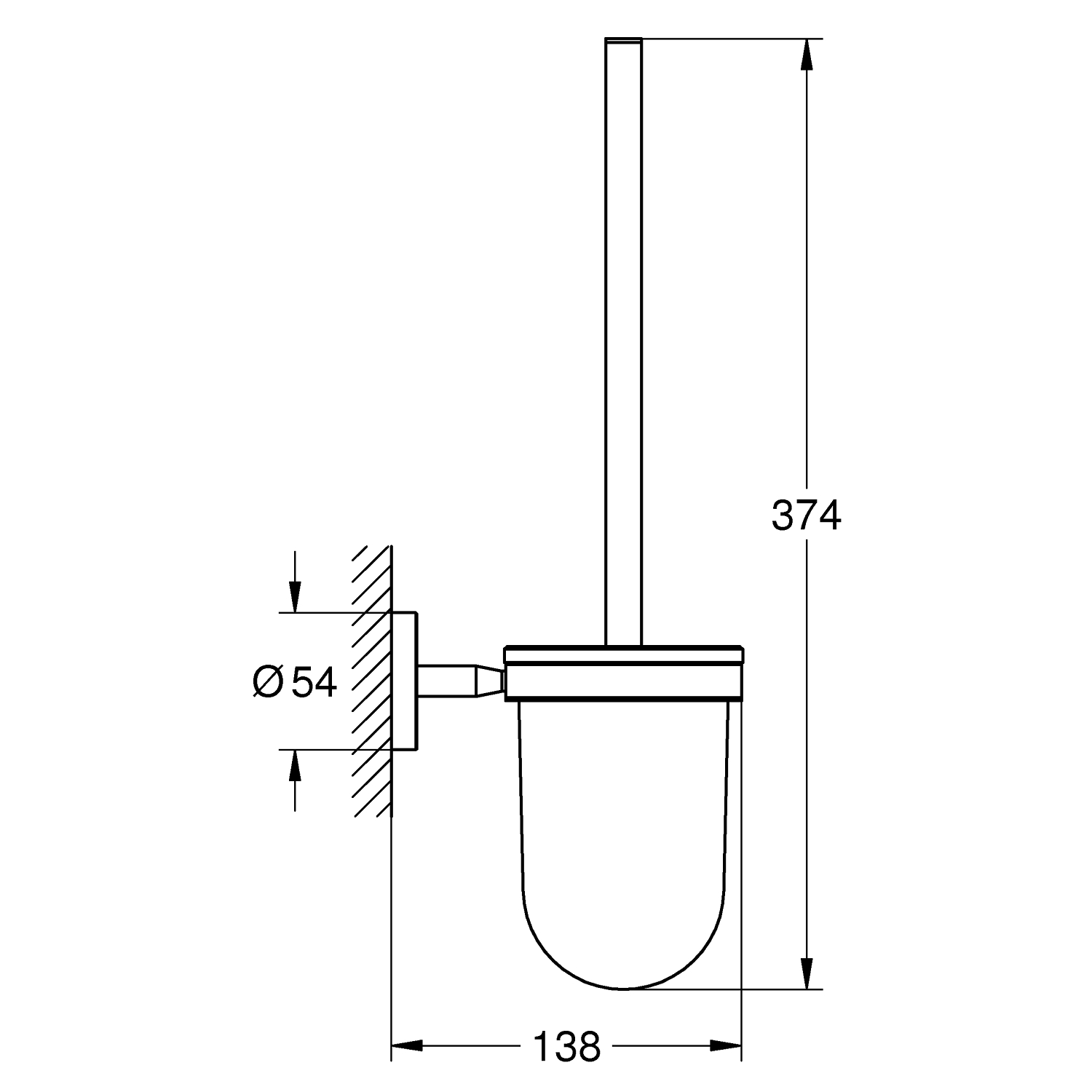 Start Cosmopolitan - Toilet Brush Set - Chrome 2