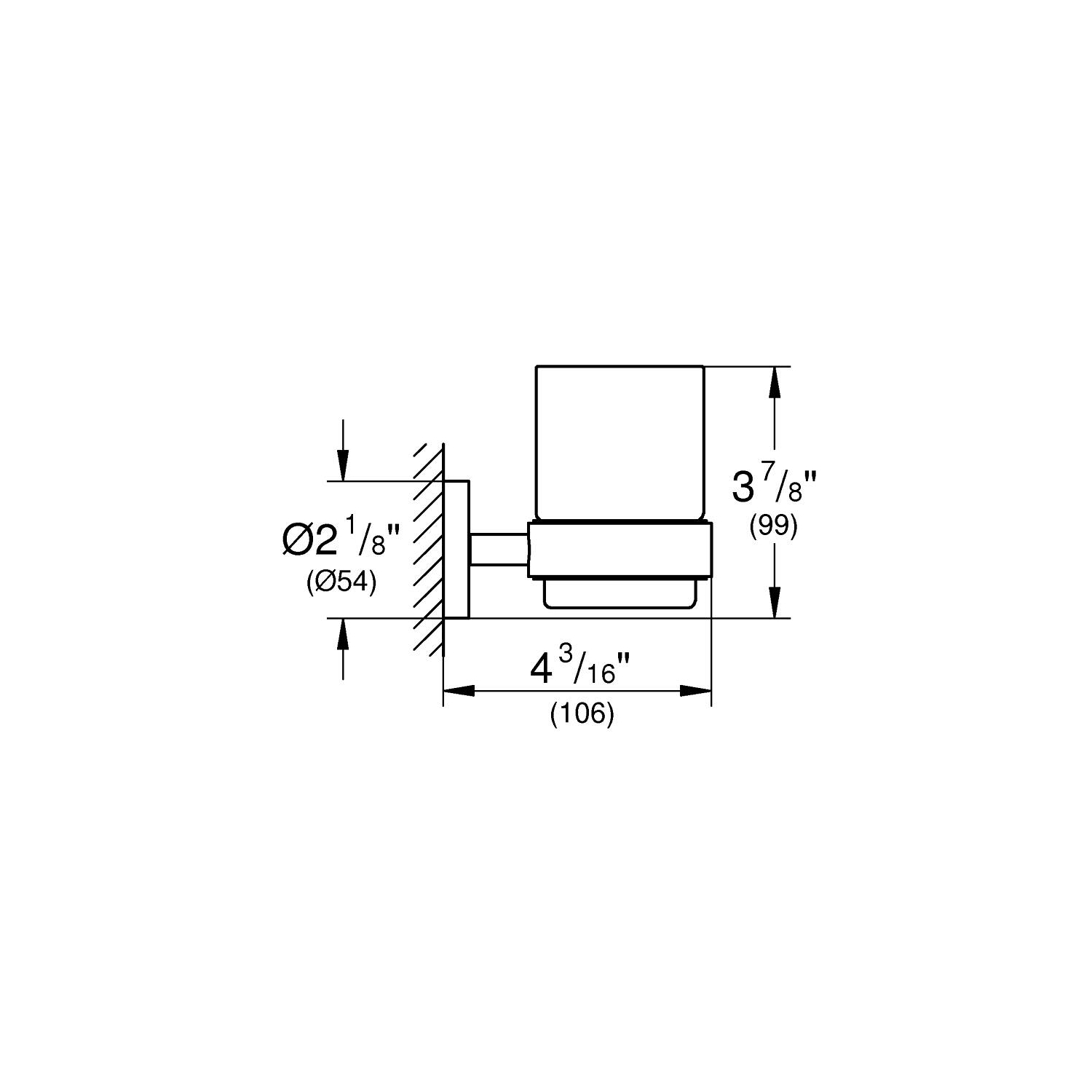 Start - Glass with Holder - Chrome 2