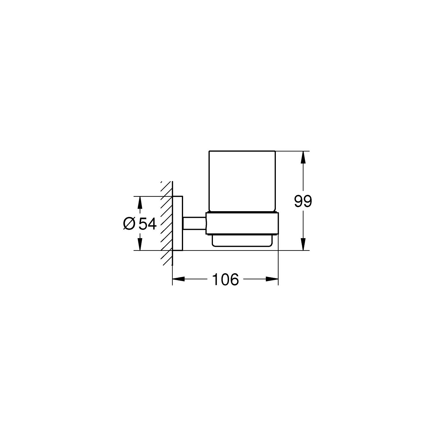 Start - Glass with Holder - Supersteel 2