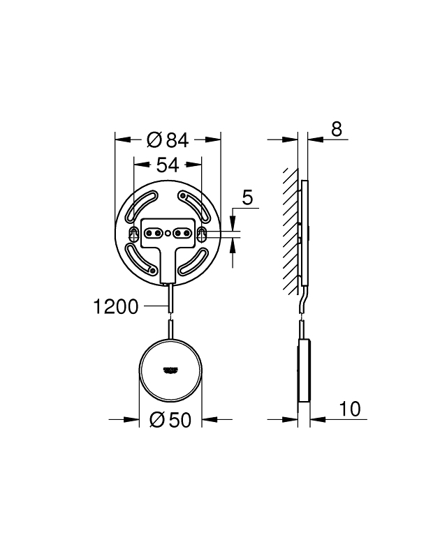 Miniatuur 2: GROHE Sense Verlengset
