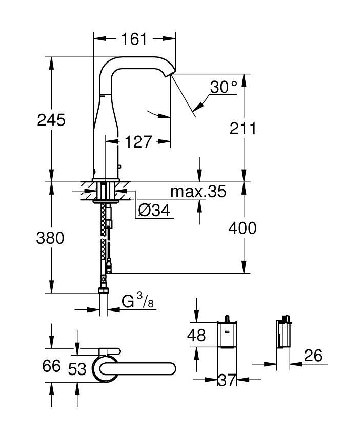 Infrarot-Elektronik für Waschtisch 1/2