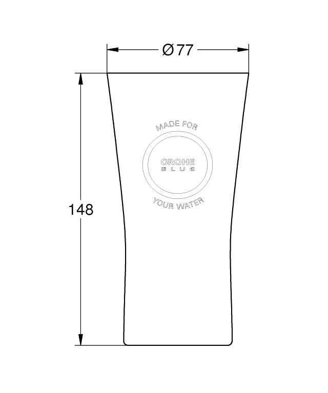 Miniatuur 6: GROHE Blue Waterglazen (6 stuks)