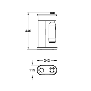 Thumbnail 12: GROHE Blue Fizz Wassersprudler, Duo Set (2 x Trinkflasche, 1 x CO₂ Flasche)