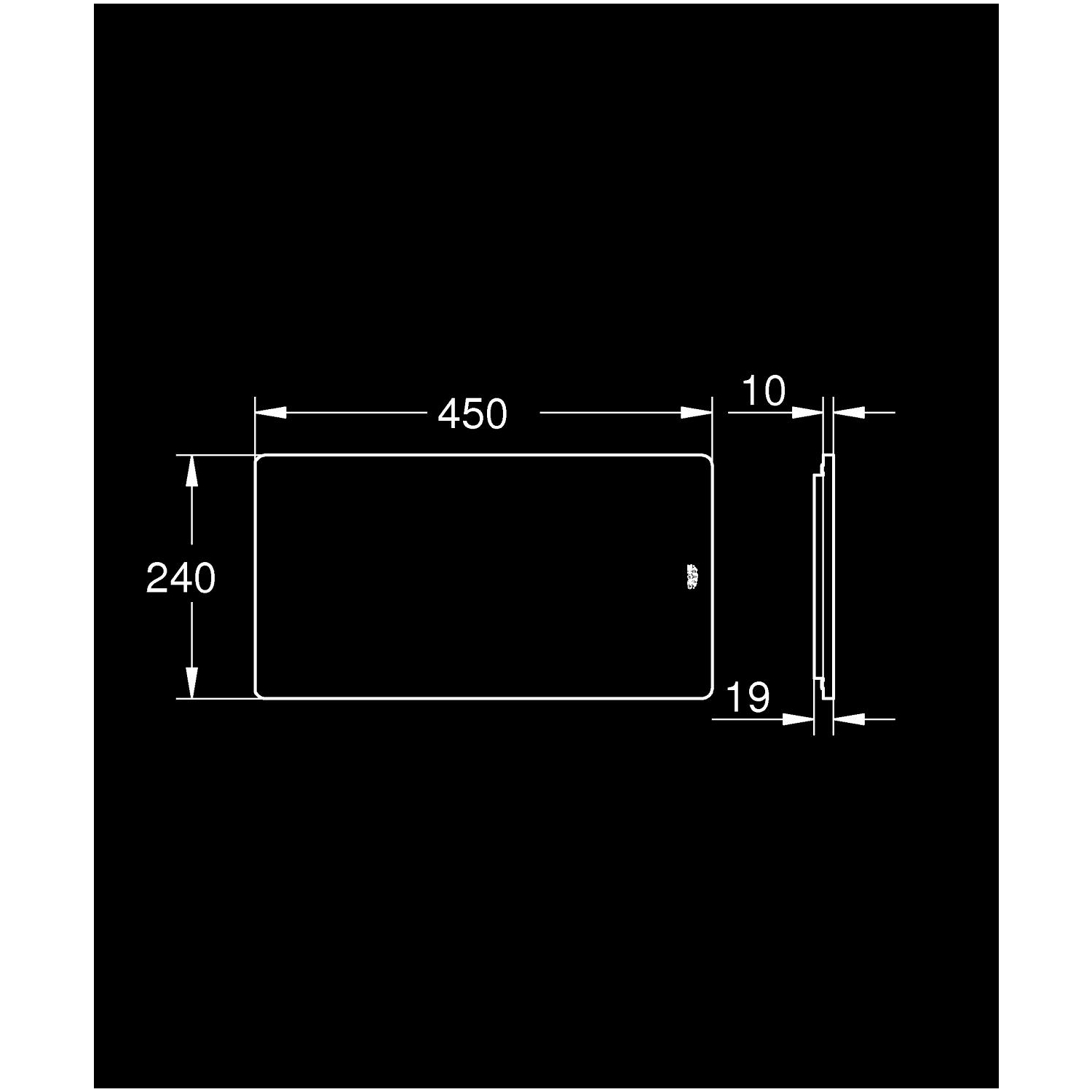 Drewniana deska do krojenia, rozmiar L, 450 mm, bambus 3
