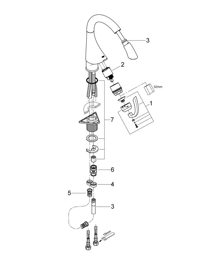 K4 Køkkenarmatur GROHE