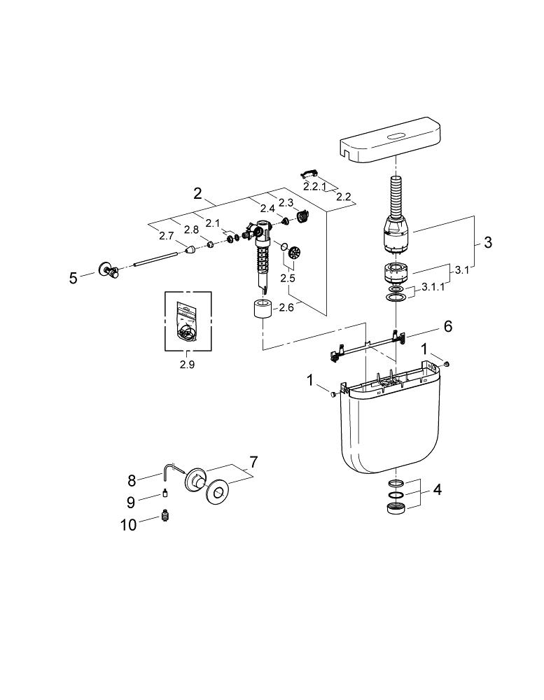 Flushing cistern for WC | GROHE