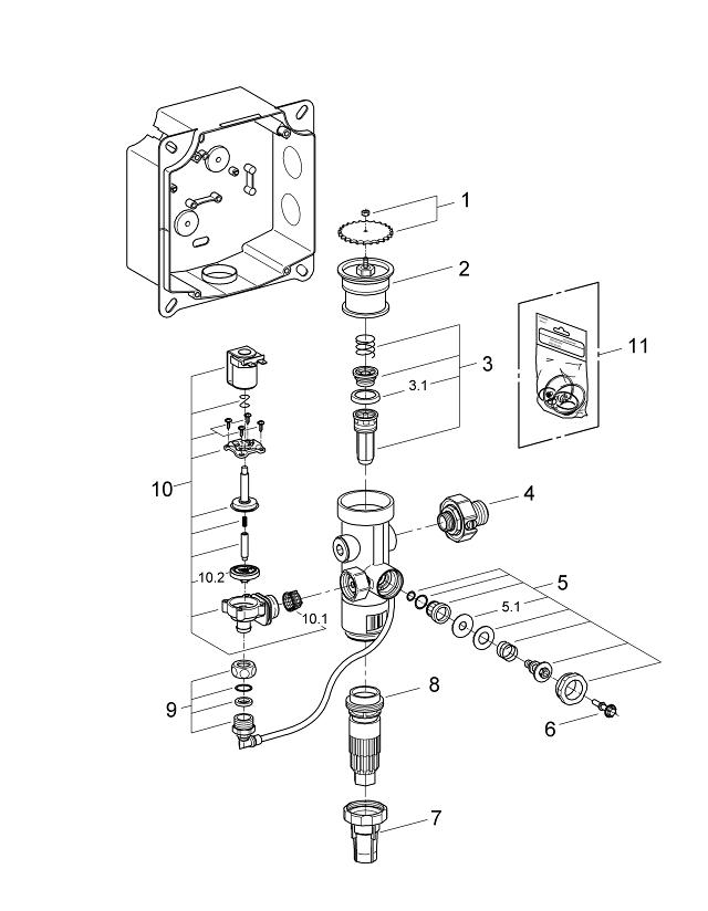 Flush valve for WC | GROHE