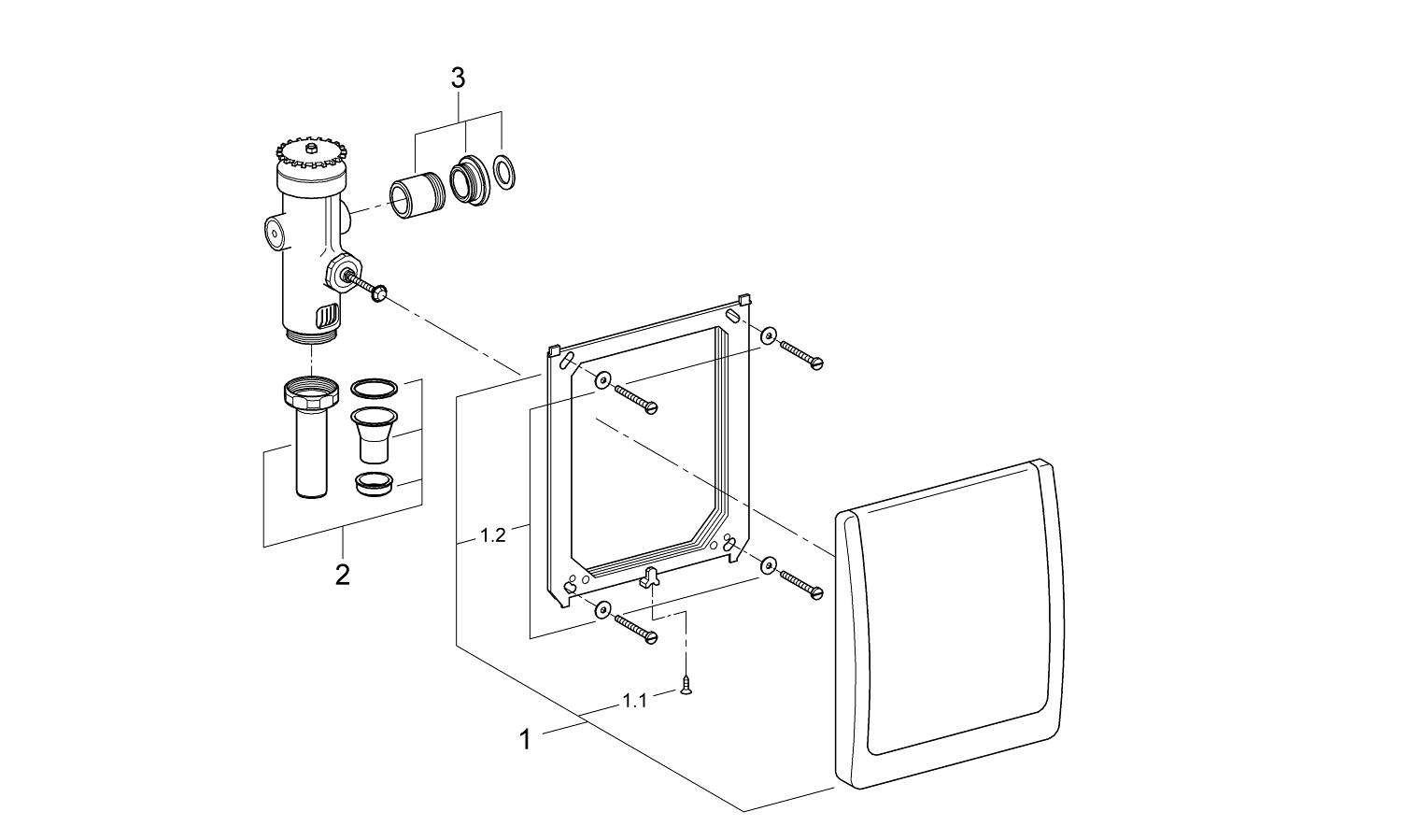 Flush valve for WC GROHE