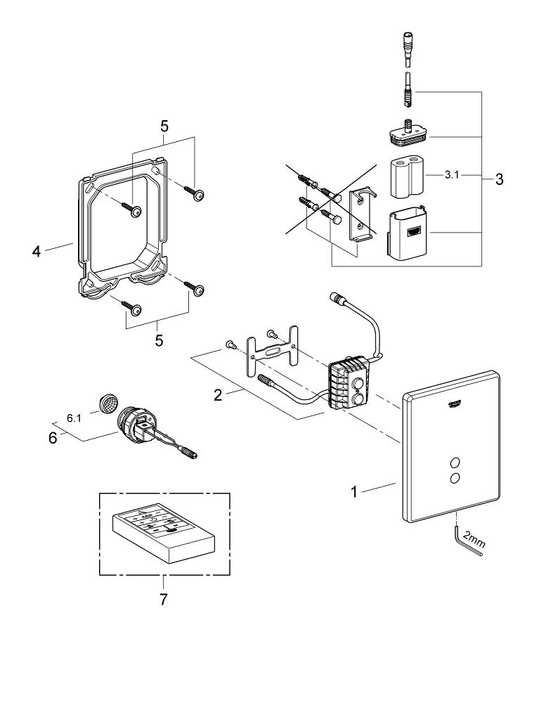 Tectron Skate Infra red electronic for urinal GROHE Taiwan