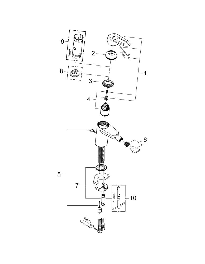 Схема разобрать смеситель Грое. Рычаг Eurodisc Grohe 46439000. Разобрать смеситель с душем Grohe. Разобрать смеситель Grohe для ванной.