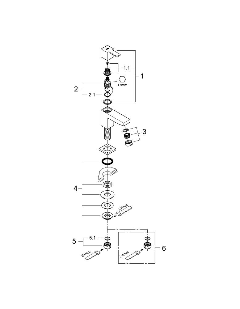 BauMetric Pillar tap | GROHE