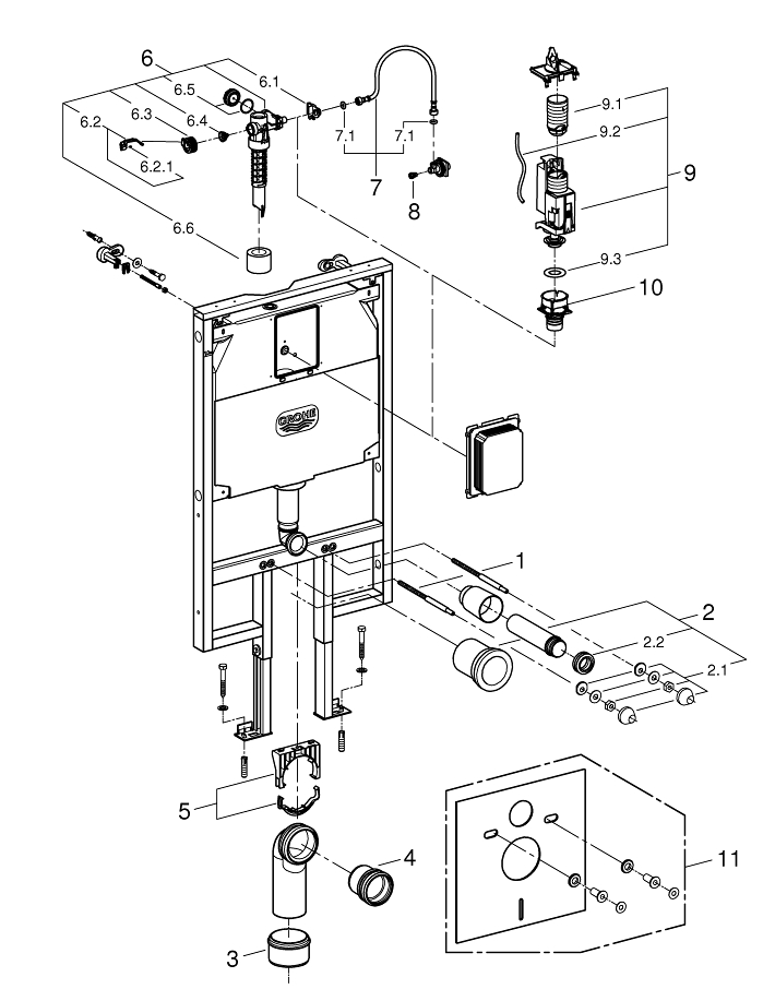 Grohe Splkasten Ersatzteile