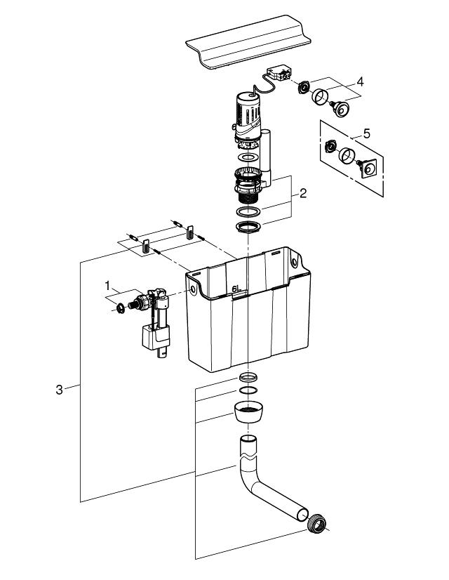 Concealed flushing cistern | GROHE