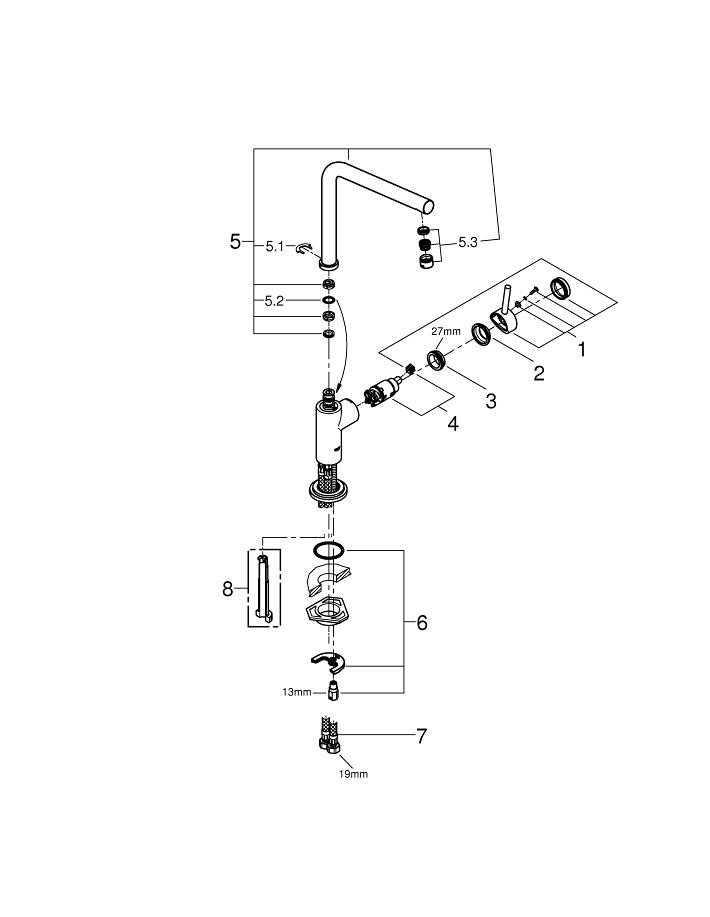 Atrio Single-lever sink mixer 1/2″ | GROHE