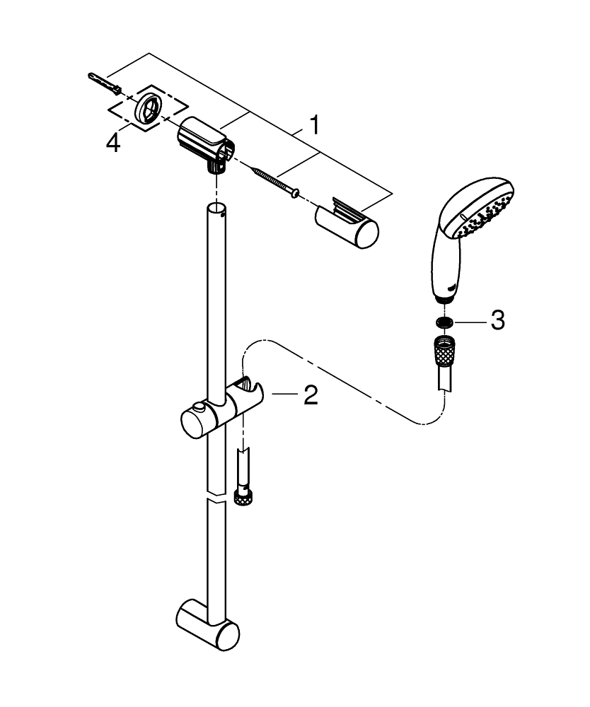 Tempesta 100 Dusjgarnityr 2 sprayer GROHE Grohe AG Company Page