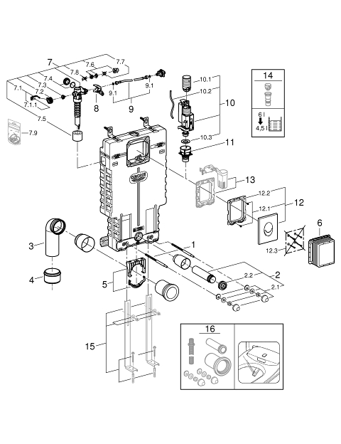 Uniset 2 In 1 Set For Wc Grohe Taiwan