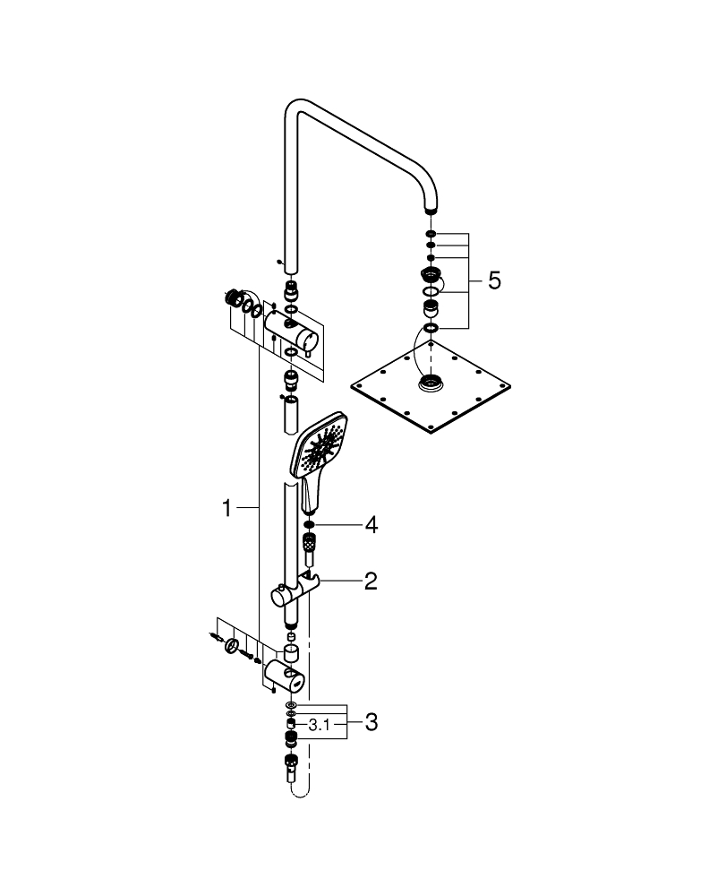 Retrofit System 230 Shower System GROHE