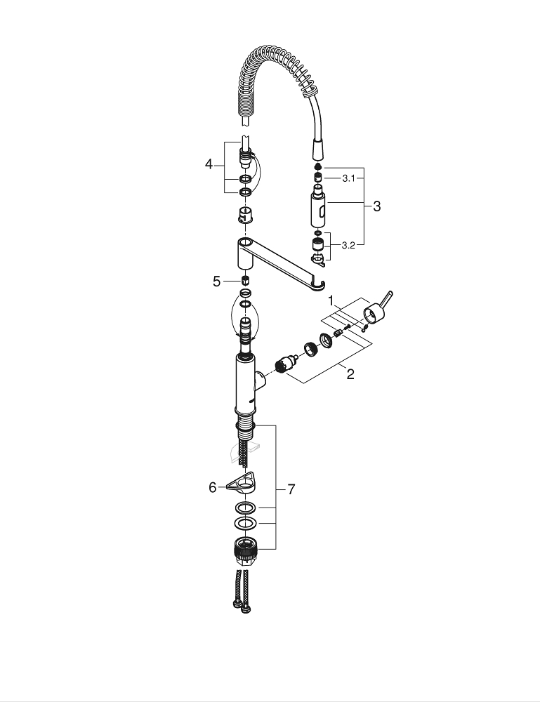 GROHE Arena Cosmopolitan Bouton De Commande WC S-size 2 Boutons Supersteel 82926741