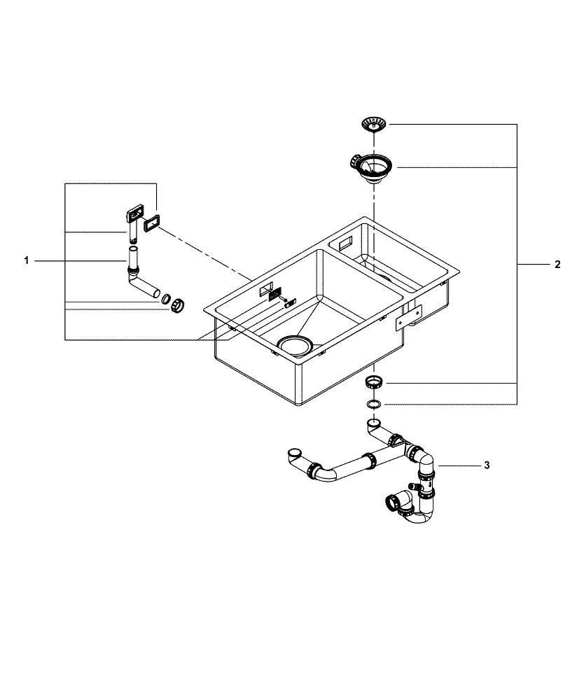 K700U Roestvrijstalen spoelbak | GROHE