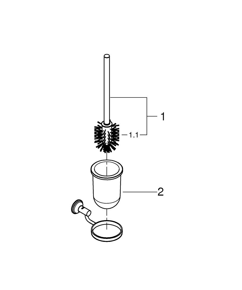 colgador baño essentials authentic grohe 40656001 cromo