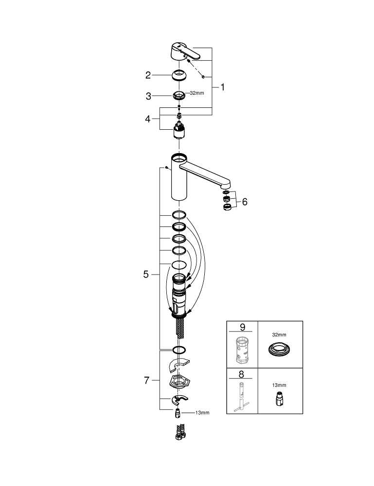 Get Смеситель однорычажный для мойки, DN 15 Страница
